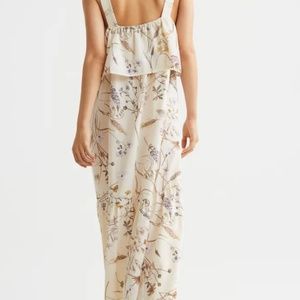 H&M MAMA Flounce-trim Nursing Dress | Floral | NWT Maxi Dress
